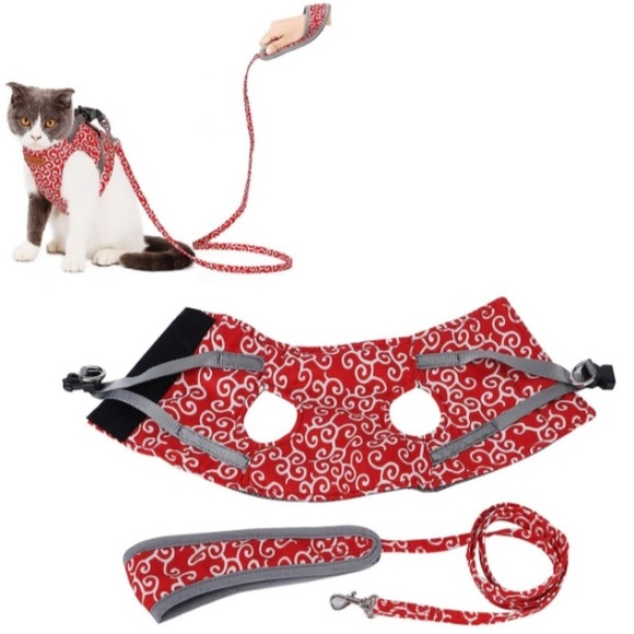 L2MY  Wear Resistant Anti-Rust Breathable Mesh Pet Vest and Matching Leash - Picture 8 of 9